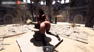 Slut Croft loves it when a two-meter dick penetrates her anus
