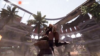 Slut Croft loves it when a two-meter dick penetrates her anus
