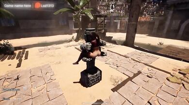 Lara Croft's anus is being ravaged by a lustful statue in front of thousands of people. 3D. part 2