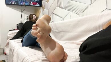Tired Bare Feet needs Massage