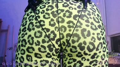 Showing Off Leopard Spandex - Ass Worship, Webcam, PVC - Goddess Marley