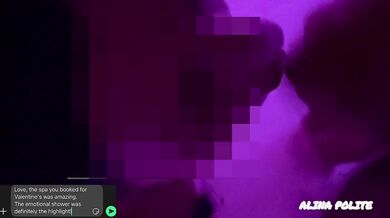 Cheating at work n.20 - Valentine’s Cum shower from colleague - Blowjob in Whirlpool bath - pile driver cum - cum on face - Alina Polite