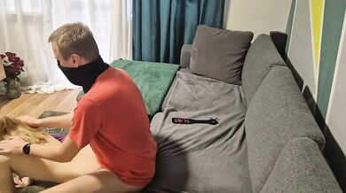 The little whore serves her master