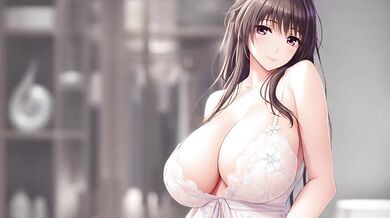 Anime woman masturbating