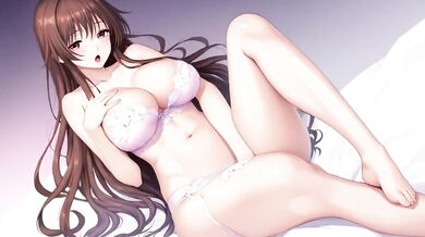 Anime woman masturbating