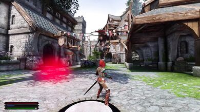 Attack on Titaness - Sexy Ebony destroys Skyrim