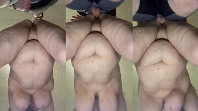Mature BBW with Big Hanging Swinging Tits Pounded Deep Cum Inside My Fat Pussy