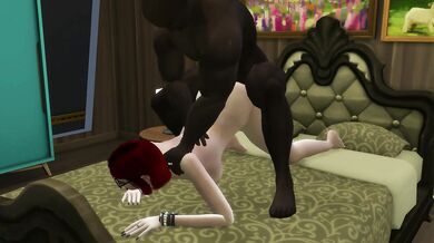 Redhead slut likes to be doggy-styled by BBC