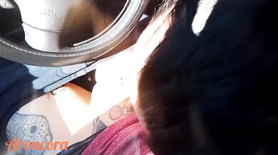 THE ENGLISH GIRL STOPPED ME WITH HER CAR TO ASK FOR A RIDE AND ENDED WITH A BLOWJOB