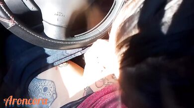 THE ENGLISH GIRL STOPPED ME WITH HER CAR TO ASK FOR A RIDE AND ENDED WITH A BLOWJOB