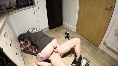 Trying to get caught by our housemates