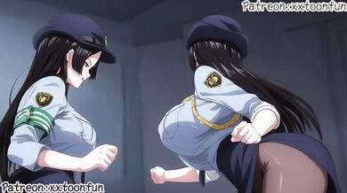 One Piece Police hentai Adult animation - Boa Hancock Hot Police blowjob Hentai animation by xxtoonfun