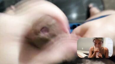 React: College GF Gets Nutted on After Pool Day