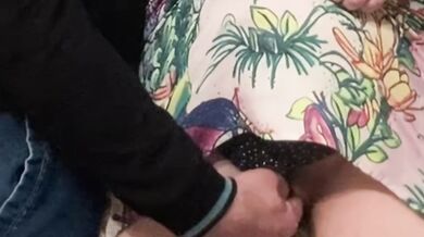 Strange Perv Fingered MILF in Subway