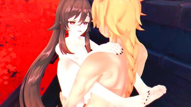 Aether and Hu tao Love Hotel Scene - Genshin Impact