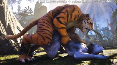 Tiger Heart, Werewolf Soul | 3D Furry porn