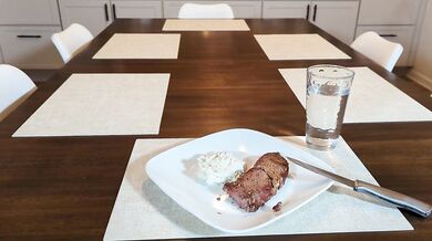 Happy Birthday Steak and a Blowjob - Housewife Ginger
