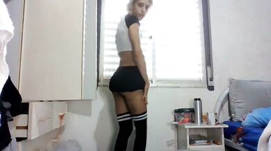 School Girl Masturbating