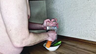 Cooking with me. I want you to make a salad from the carrots I fucked your ass with. Food fetish