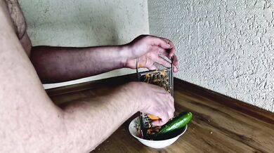 Cooking with me. I want you to make a salad from the carrots I fucked your ass with. Food fetish