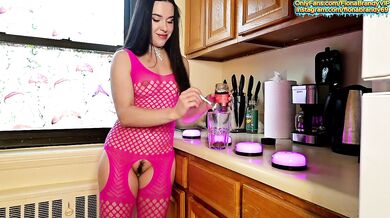 PISS made coffee for my husband. Dirty talking slut made a perfect pee cup full of urine