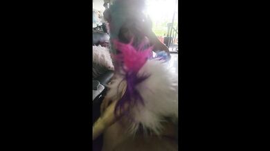 Lucky Gringo gets his dick sucked by 2 cosplay girls
