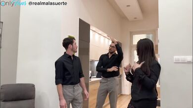 Malasuerte real estate agent gets fucked by her colleague and the buyer