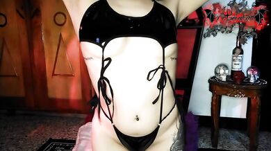 Extreme Deepthroat Slut Goth Girl