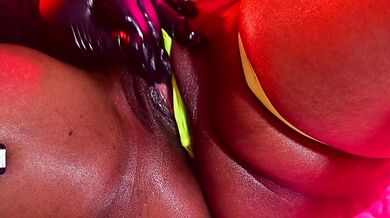 Massaging this Ebony Clit Pt. II