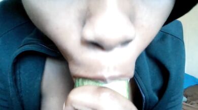 This is how you eat your veggies (Prettylilebony cries while deepthroating cucumber like she'd suck daddy's dick)