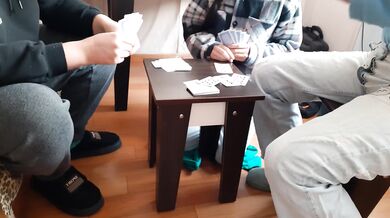 The first person to win at cards gets their pussy licked first (take turns with cunnilingus) - Lesbian_illusion