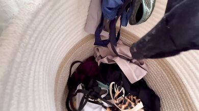 Caught you snooping in my panty drawer