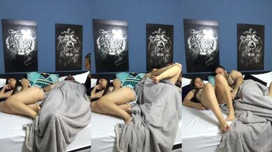 My girlfriend's best friend eats my cock, the three of us end up fucking