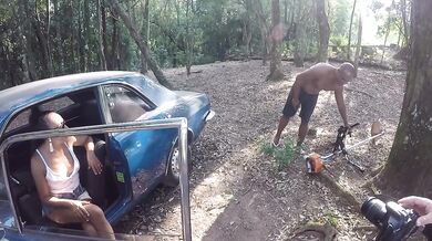 Two friends and the mechanic