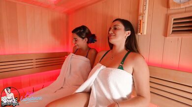 Surprise threesome in the sauna with a famous Italian chef and a delicious Venezuelan woman!