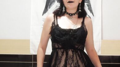 JOI: Your Goth STEP-SISTER Helps You Cum Until You're Out of Cum When DAD and MOM Are Away