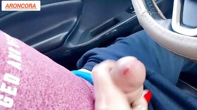 my whore step mom even in the car she has no patience she wants to see me enjoy and give her my cum