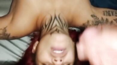 Trío con la colombiana tatuada -Laura Montenegro-