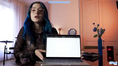 This toy will make your boss cum like a Daemon - POV Role Play by a Hairy Frenchwoman