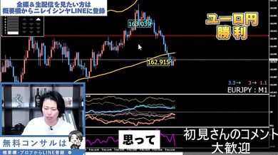 残念、ガチFXトレードです｜連勝が止まらない生配信切抜き（2024年10月9日）