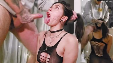 Put it in me, step daddy! You can't leave until you give me your cum - Meg Vicious