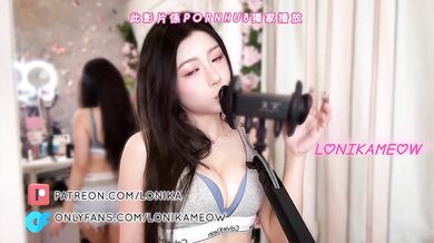 ASMR LICK ｜LonikaMeow港女舔耳 顱內高潮 3Dio Ear Licking Ahegao Kisses 耳舐め CK內衣【No ADs on PATREON & ONLYFANS】