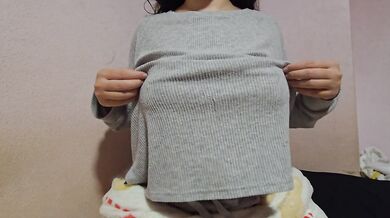 My hot stepsister sent me a video showing me her big tits.