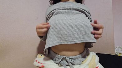 My hot stepsister sent me a video showing me her big tits.