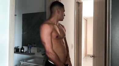 My stepbrother catches me masturbating and I have to fuck him so he doesn't give me away
