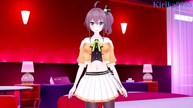 Natsuiro Matsuri plays hard with my penis in a love hotel. - Hololive VTuber Hentai