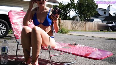 Tanning with Step-Mommy