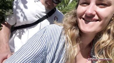 Hildeinlove - Couple goes for a ride and ends up having sex on the motorcycle