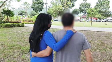I found her doing aerobics in the park and invited her to my house to have sex.