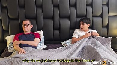 I SHARE A BED WITH GARRISON AND MY STEPSISTER AND I FUCK HER